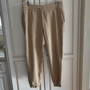 Lululemon Scuba Jogger High Rise Sweatpants Fleece Lined Women’s 12 Khaki 5CVAS